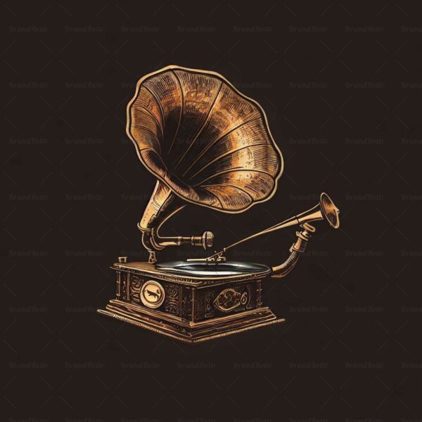Antiker Grammophon